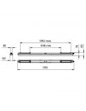 Dimensiones Pantalla Estanca LED 150CM 6.000Lm 43W Philips CoreLine GEN2 - Sustituye a 2X58W 8718291840497 | LeonLeds