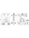 Faro LED rectangular homologado Combo con luz de posición Cube MX240-CB LEDDL111-CB Osram | LeonLeds