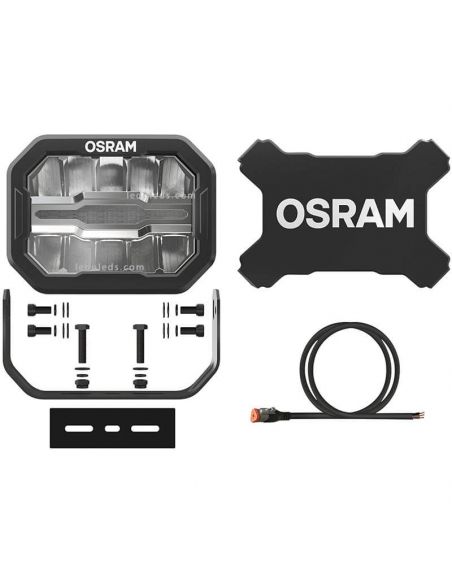 Accesorios Faro LED rectangular homologado Combo con luz de posición Cube MX240-CB LEDDL111-CB Osram | LeonLeds