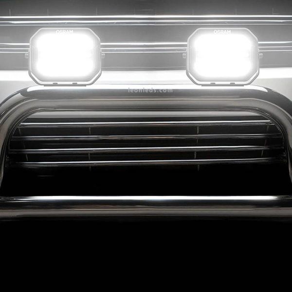 Faro LED rectangular homologado Combo con luz de posición Cube MX240-CB LEDDL111-CB Osram | LeonLeds