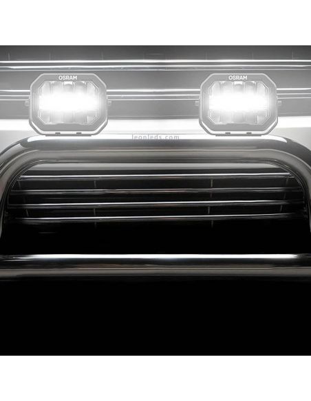 Phare LED rectangulaire homologué Combo avec feu de position Cube MX240-CB LEDDL111-CB Osram | leonleds