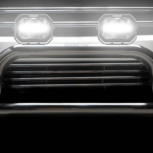 Faro LED rectangular homologado Combo con luz de posición Cube MX240-CB LEDDL111-CB Osram | LeonLeds
