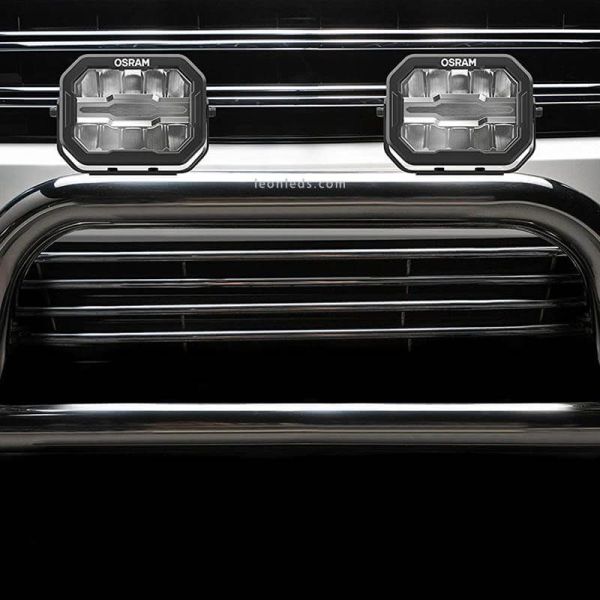 Faro LED rectangular homologado Combo con luz de posición Cube MX240-CB LEDDL111-CB Osram | LeonLeds