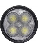 Faro LED redondo empotrable 40W con un diámetro de Ø 84 con conector Deutsch 12/24V | LeonLeds