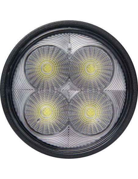 Faro LED redondo empotrable 40W con un diámetro de Ø 84 con conector Deutsch 12/24V | LeonLeds