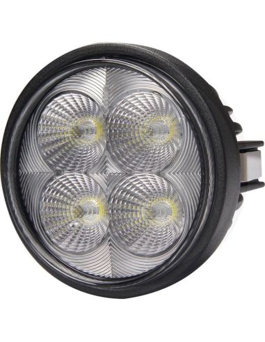 Faro LED redondo empotrable 40W con un diámetro de Ø 84 con conector Deutsch 12/24V | LeonLeds