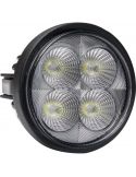 Faro LED redondo empotrable 40W con un diámetro de Ø 84 con conector Deutsch 12/24V | LeonLeds