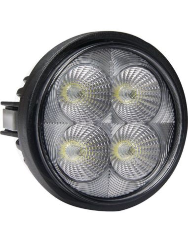 Faro LED redondo empotrable 40W con un diámetro de Ø 84 con conector Deutsch 12/24V | LeonLeds
