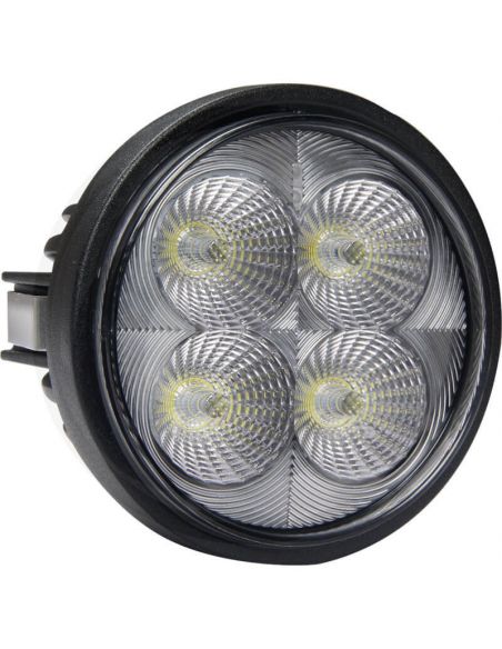 Faro LED redondo empotrable 40W con un diámetro de Ø 84 con conector Deutsch 12/24V | LeonLeds
