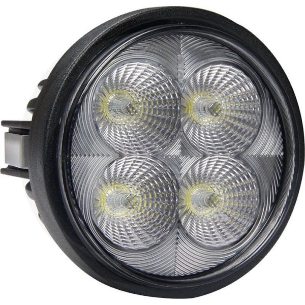 Faro LED redondo empotrable 40W con un diámetro de Ø 84 con conector Deutsch 12/24V | LeonLeds