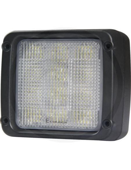 Faro LED cuadrado emptorable 38W 3.800Lm 12V 24V para Agrofarm Agrolux Agrotron Deutz | LeonLeds
