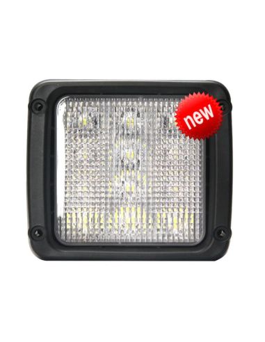 Faro LED cuadrado emptorable 38W 3.800Lm 12V 24V para Agrofarm Agrolux Agrotron Deutz | LeonLeds