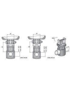 Soporte de Faro de trabajo LED para barra redonda Ø15÷28mm CAR2.49110 Wesem | LeonLeds 2
