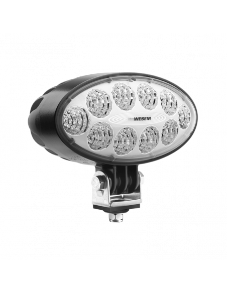 Phare LED ovale très puissant pour le travail 5 500Lm 12V - 24V DC avec câble CRV1D.55901 | leonleds