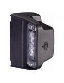 Piloto LED de matricula Negro 24V E1 R4 con conector plano Probado ADR/GGVS 2KA 010 278-021 Hella | LeonLeds