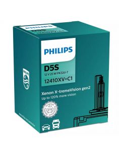 Ampoule D5S xénon Vision 12V 25W 12410XV+C1 gamme plus lumineuse 8727900353921 | leonleds