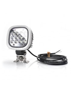 Faro de trabajo cuadrado LED muy potente 8000Lm para trabajo 12V-70V EMC R10 Was | LeonLeds 2