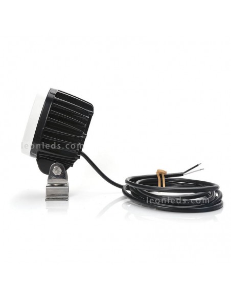 Faro de trabajo cuadrado LED muy potente 8000Lm para trabajo 12V-70V EMC R10 Was 1214 | LeonLeds