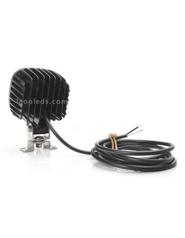 Faro de trabajo cuadrado LED muy potente 8000Lm para trabajo 12V-70V EMC R10 Was 1214 | LeonLeds