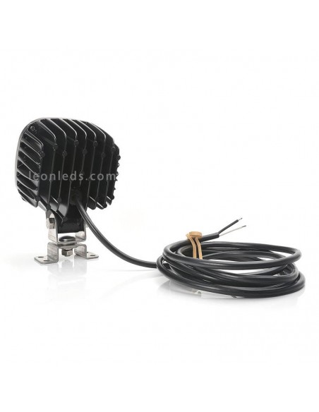 Phare de travail LED carré très puissant 8000Lm pour travaux 12V-70V EMC R10 Was 1214 | leonleds