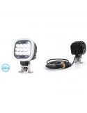 Faro de trabajo cuadrado LED muy potente 8000Lm para trabajo 12V-70V EMC R10 Was | LeonLeds