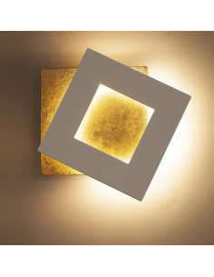 Aplique LED Dalia blanco cuadrado mini 2