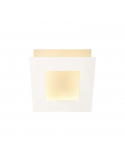 Petite applique LED carrée blanche Dalia