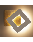 Moderna luminária de parede LED Dalia corten gold 3000k rotativa