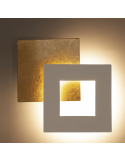 Aplique LED moderno Dalia corten oro 3000k