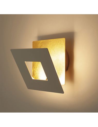 Aplique LED moderno Dalia corten oro 3000k decorativo