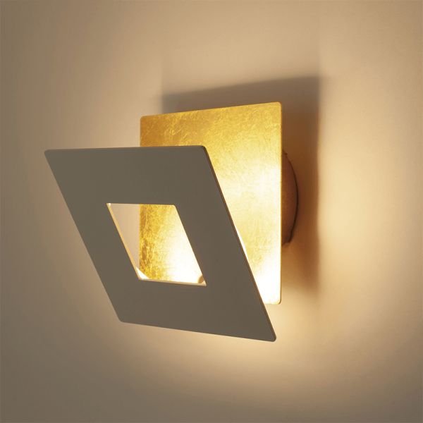 Aplique LED moderno Dalia corten oro 3000k decorativo