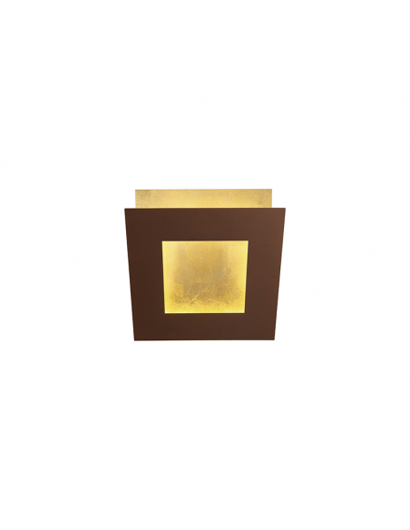 Aplique LED moderno Dalia corten oro 3000k mini