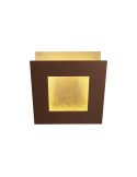 Applique murale LED moderne Dalia or corten 3000k petite