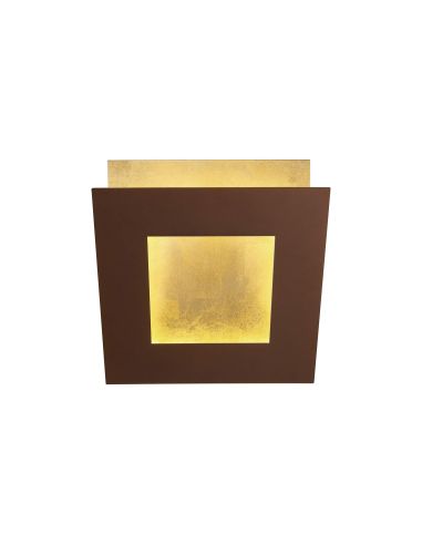 Aplique LED moderno Dalia corten oro 3000k pequeño