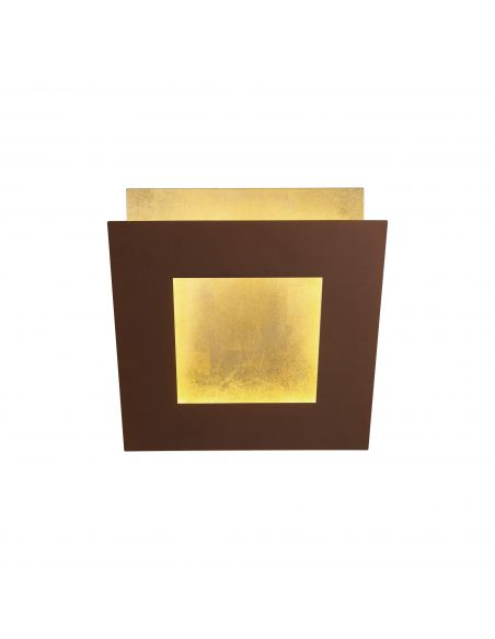 Aplique LED moderno Dalia corten oro 3000k pequeño