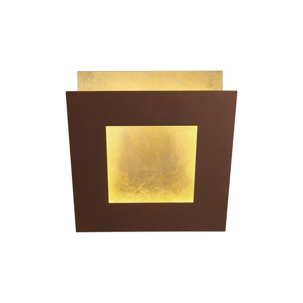 Aplique LED moderno Dalia corten oro 3000k pequeño