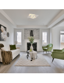 Plafón LED Dalia Blanco cuadrado ambiente