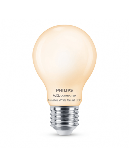 Bombilla LED A60 Cristal Mate 7W - 60W Wiz Regulable tono de luz 2700-6500K 8719514371965 | LeonLeds