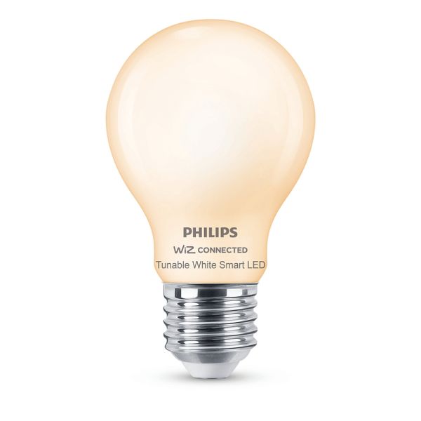 Lâmpada LED A60 Matte Crystal 7W - 60W Wiz Tom de luz regulável 2700-6500K 8719514371965 | leonleds