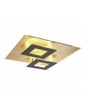 Plafon de techo LED Dalia negro y dorado