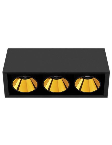 Black Foster Surface 3 ArkosLight Preto e Dourado