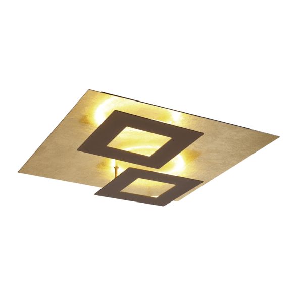 Plafón LED Dalia corten-oro 48W