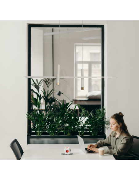 Ambient petite suspension LED blanche Sparta