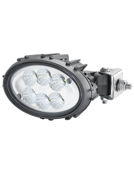 Faro LED de Largo Alcance Ovalado con soporte lateral Oval 100 Compact 12V/24V 1850Lm 1GA 996 761-191 Hella | LeonLeds