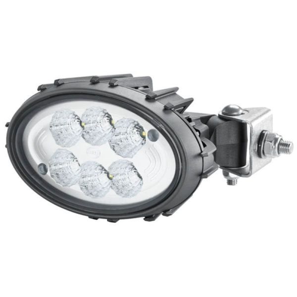 Faro LED de Largo Alcance Ovalado con soporte lateral Oval 100 Compact 12V/24V 1850Lm 1GA 996 761-191 Hella | LeonLeds