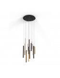 Suspension LED Cala multicolore 14 lampes