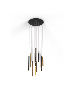 Lámpara colgante LED Cala multicolor de 14 luces