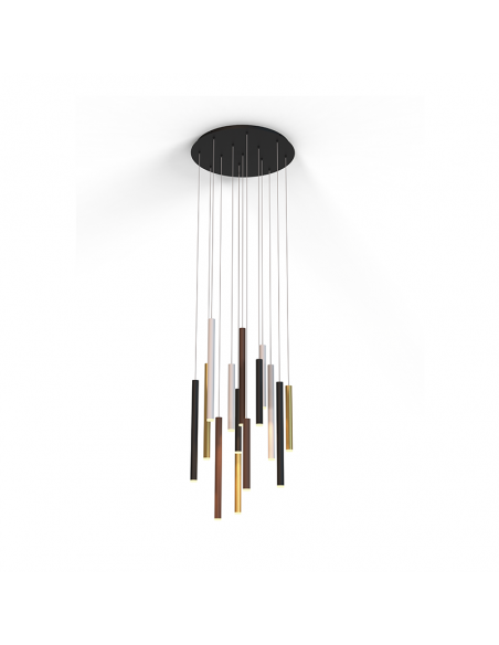 Lámpara colgante LED Cala multicolor de 14 luces