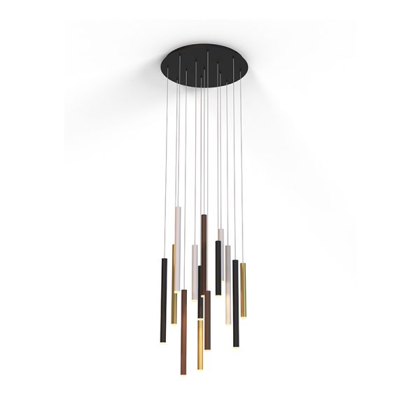 Lámpara colgante LED Cala multicolor de 14 luces