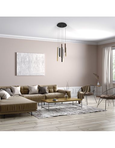 Lámpara LED colgante multicolor Cala de 8 luces  ambiente